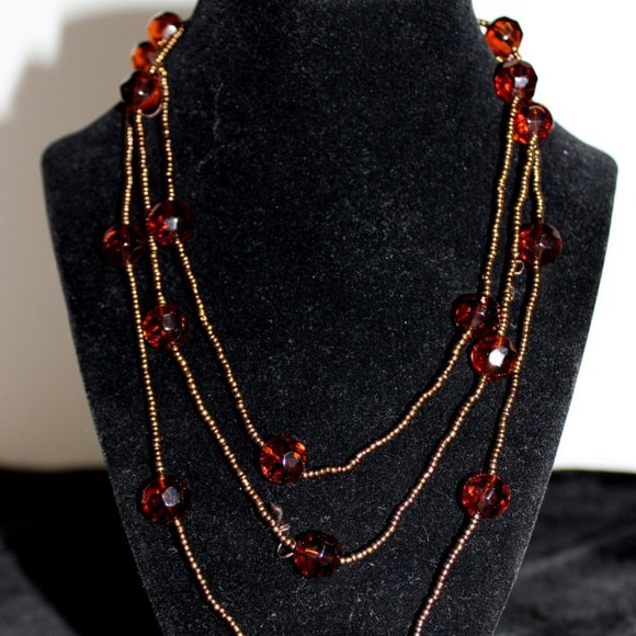 Possible Amber beaded 20” necklace - Picture 1 of 6
